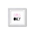 Picture of Girls Only Pink _GroupedProduct_Square_Mini_ _GroupedProduct_Square_Framed_Matted_