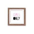 Picture of Girls Only Pink _GroupedProduct_Square_Mini_ _GroupedProduct_Square_Framed_Matted_