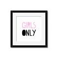 Picture of Girls Only Pink _GroupedProduct_Square_Mini_ _GroupedProduct_Square_Framed_Matted_