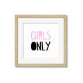 Picture of Girls Only Pink _GroupedProduct_Square_Mini_ _GroupedProduct_Square_Framed_Matted_