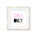 Picture of Girls Only Pink _GroupedProduct_Square_Mini_ _GroupedProduct_Square_Framed_Matted_