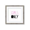 Picture of Girls Only Pink _GroupedProduct_Square_Mini_ _GroupedProduct_Square_Framed_Matted_