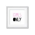 Picture of Girls Only Pink _GroupedProduct_Square_Mini_ _GroupedProduct_Square_Framed_Matted_
