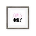 Picture of Girls Only Pink _GroupedProduct_Square_Mini_ _GroupedProduct_Square_Framed_Matted_