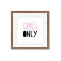 Picture of Girls Only Pink _GroupedProduct_Square_Mini_ _GroupedProduct_Square_Framed_Matted_