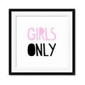 Picture of Girls Only Pink _GroupedProduct_Square_Mini_ _GroupedProduct_Square_Framed_Matted_