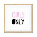 Picture of Girls Only Pink _GroupedProduct_Square_Mini_ _GroupedProduct_Square_Framed_Matted_