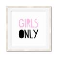 Picture of Girls Only Pink _GroupedProduct_Square_Mini_ _GroupedProduct_Square_Framed_Matted_