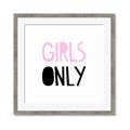 Picture of Girls Only Pink _GroupedProduct_Square_Mini_ _GroupedProduct_Square_Framed_Matted_