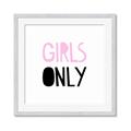 Picture of Girls Only Pink _GroupedProduct_Square_Mini_ _GroupedProduct_Square_Framed_Matted_