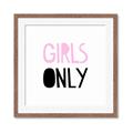 Picture of Girls Only Pink _GroupedProduct_Square_Mini_ _GroupedProduct_Square_Framed_Matted_