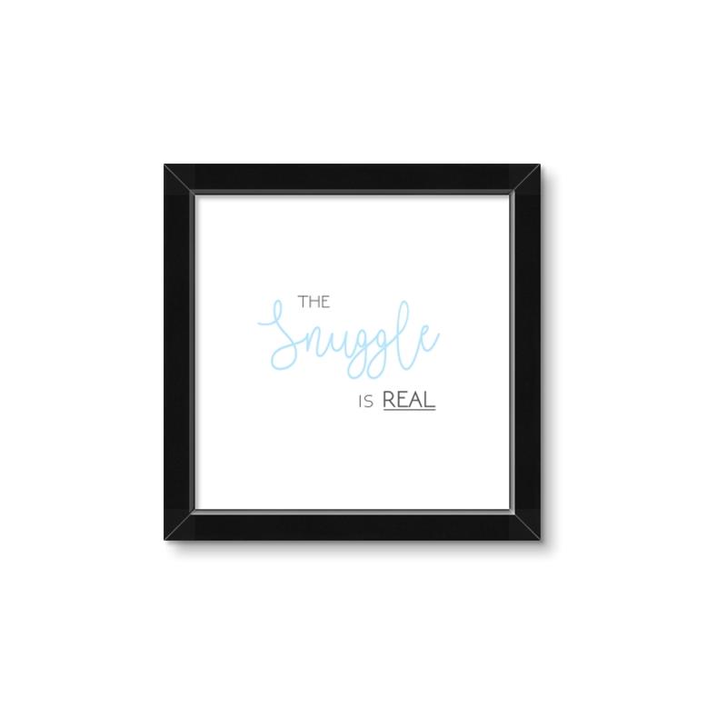 Picture of The Snuggle is Real Blue _GroupedProduct_Square_Mini_ _GroupedProduct_Square_Framed_Matted_