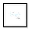 Picture of The Snuggle is Real Blue _GroupedProduct_Square_Mini_ _GroupedProduct_Square_Framed_Matted_