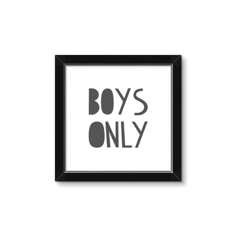 Picture of Boys Only  _GroupedProduct_Square_Mini_ _GroupedProduct_Square_Framed_Matted_