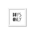 Picture of Boys Only  _GroupedProduct_Square_Mini_ _GroupedProduct_Square_Framed_Matted_
