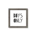 Picture of Boys Only  _GroupedProduct_Square_Mini_ _GroupedProduct_Square_Framed_Matted_