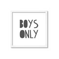 Picture of Boys Only  _GroupedProduct_Square_Mini_ _GroupedProduct_Square_Framed_Matted_