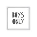Picture of Boys Only  _GroupedProduct_Square_Mini_ _GroupedProduct_Square_Framed_Matted_