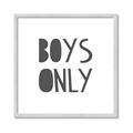 Picture of Boys Only  _GroupedProduct_Square_Mini_ _GroupedProduct_Square_Framed_Matted_