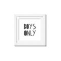 Picture of Boys Only  _GroupedProduct_Square_Mini_ _GroupedProduct_Square_Framed_Matted_