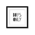 Picture of Boys Only  _GroupedProduct_Square_Mini_ _GroupedProduct_Square_Framed_Matted_