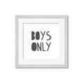 Picture of Boys Only  _GroupedProduct_Square_Mini_ _GroupedProduct_Square_Framed_Matted_