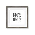 Picture of Boys Only  _GroupedProduct_Square_Mini_ _GroupedProduct_Square_Framed_Matted_