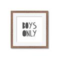 Picture of Boys Only  _GroupedProduct_Square_Mini_ _GroupedProduct_Square_Framed_Matted_