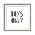 Picture of Boys Only  _GroupedProduct_Square_Mini_ _GroupedProduct_Square_Framed_Matted_