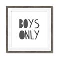 Picture of Boys Only  _GroupedProduct_Square_Mini_ _GroupedProduct_Square_Framed_Matted_