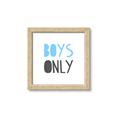 Picture of Boys Only Blue _GroupedProduct_Square_Mini_ _GroupedProduct_Square_Framed_Matted_