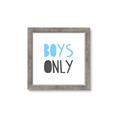 Picture of Boys Only Blue _GroupedProduct_Square_Mini_ _GroupedProduct_Square_Framed_Matted_