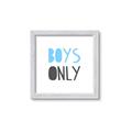 Picture of Boys Only Blue _GroupedProduct_Square_Mini_ _GroupedProduct_Square_Framed_Matted_
