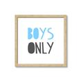 Picture of Boys Only Blue _GroupedProduct_Square_Mini_ _GroupedProduct_Square_Framed_Matted_