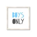Picture of Boys Only Blue _GroupedProduct_Square_Mini_ _GroupedProduct_Square_Framed_Matted_