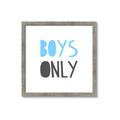 Picture of Boys Only Blue _GroupedProduct_Square_Mini_ _GroupedProduct_Square_Framed_Matted_