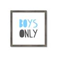 Picture of Boys Only Blue _GroupedProduct_Square_Mini_ _GroupedProduct_Square_Framed_Matted_