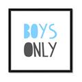 Picture of Boys Only Blue _GroupedProduct_Square_Mini_ _GroupedProduct_Square_Framed_Matted_
