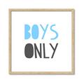 Picture of Boys Only Blue _GroupedProduct_Square_Mini_ _GroupedProduct_Square_Framed_Matted_