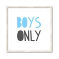 Picture of Boys Only Blue _GroupedProduct_Square_Mini_ _GroupedProduct_Square_Framed_Matted_