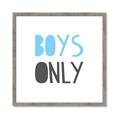 Picture of Boys Only Blue _GroupedProduct_Square_Mini_ _GroupedProduct_Square_Framed_Matted_