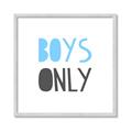 Picture of Boys Only Blue _GroupedProduct_Square_Mini_ _GroupedProduct_Square_Framed_Matted_