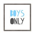 Picture of Boys Only Blue _GroupedProduct_Square_Mini_ _GroupedProduct_Square_Framed_Matted_