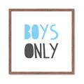 Picture of Boys Only Blue _GroupedProduct_Square_Mini_ _GroupedProduct_Square_Framed_Matted_