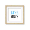 Picture of Boys Only Blue _GroupedProduct_Square_Mini_ _GroupedProduct_Square_Framed_Matted_