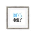 Picture of Boys Only Blue _GroupedProduct_Square_Mini_ _GroupedProduct_Square_Framed_Matted_