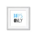Picture of Boys Only Blue _GroupedProduct_Square_Mini_ _GroupedProduct_Square_Framed_Matted_