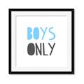 Picture of Boys Only Blue _GroupedProduct_Square_Mini_ _GroupedProduct_Square_Framed_Matted_