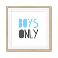 Picture of Boys Only Blue _GroupedProduct_Square_Mini_ _GroupedProduct_Square_Framed_Matted_