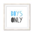 Picture of Boys Only Blue _GroupedProduct_Square_Mini_ _GroupedProduct_Square_Framed_Matted_